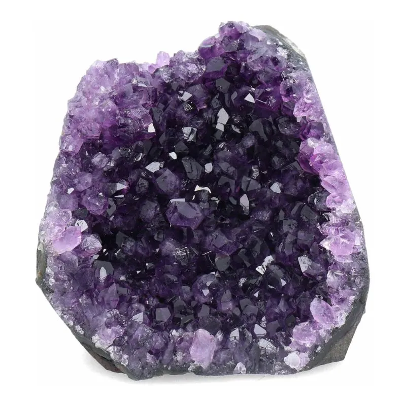 Stunning Amethyst Cluster with deep purple crystals, known for its calming and intuitive properties. A perfect gift for Pisces to enhance peace and spirituality.