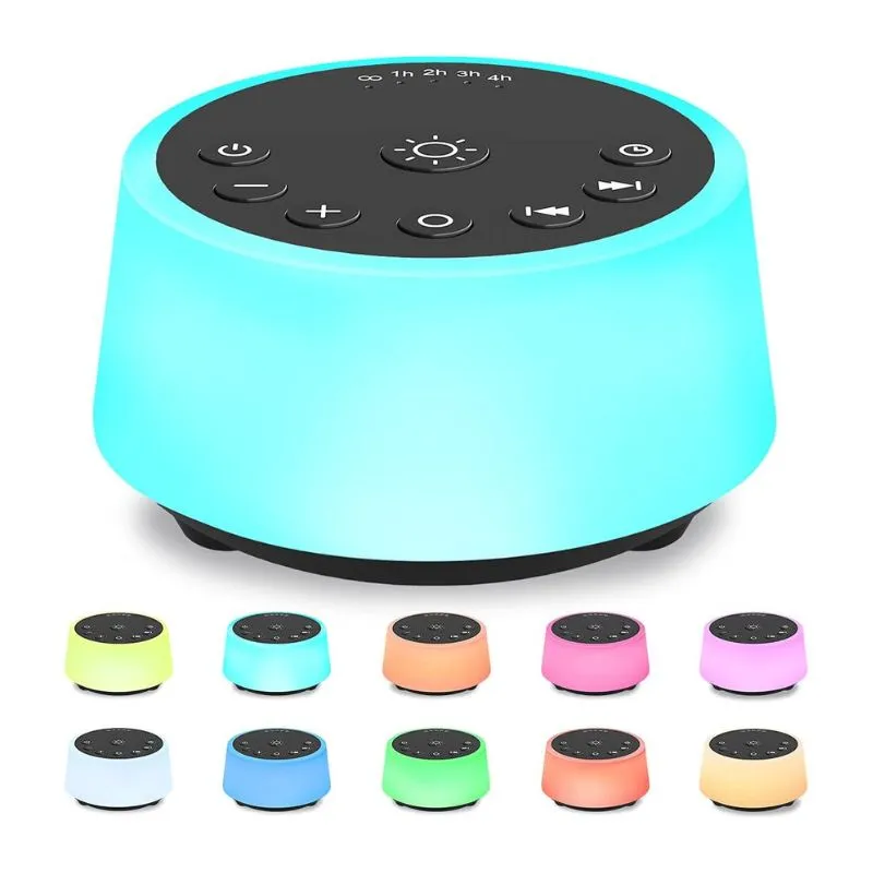 Colorful Sea Waves Sound Machine with multiple sound options and customizations. A perfect gift for Pisces to enhance relaxation and improve sleep quality.